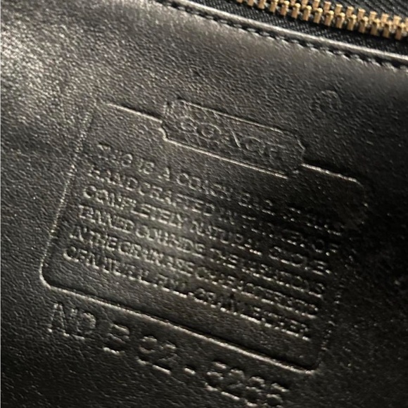 VTG Coach 5265 Lexington Soft Leather Messenger Bag Shoulder Briefcase Black - Picture 5 of 5